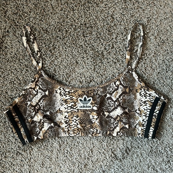 Adidas snake print bralette - Picture 1 of 4